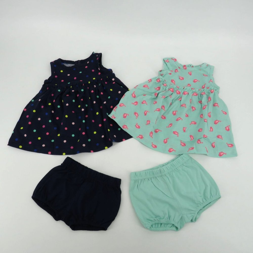 Simple Joys by Carters 2 Piece Outfit Girls 0-3 Months NWOT 2 Sets